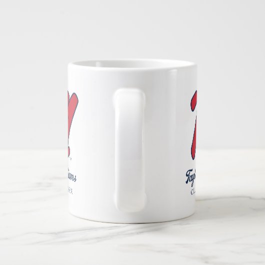 Universität Mississippi | Script M Jumbo-Tasse (Rückseite)