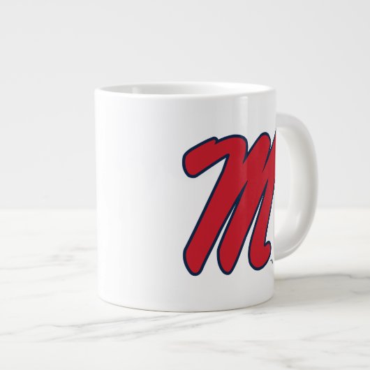 Universität Mississippi | Script M Jumbo-Tasse (Vorderseite Rechts)