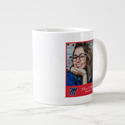 Universität Mississippi | Script M Jumbo-Tasse (Vorderseite Rechts)