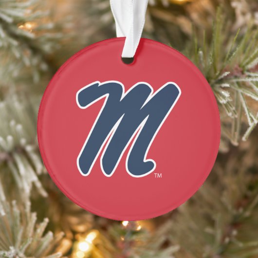 Universität Mississippi | Script M Ornament (Baum)