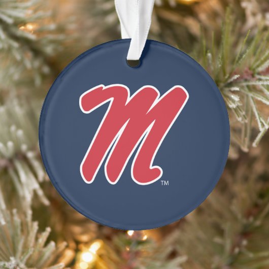Universität Mississippi | Script M Ornament (Baum)