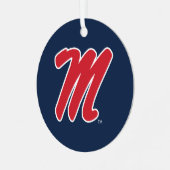 Universität Mississippi | Script M Ornament Aus Metall (Vorderseite links)