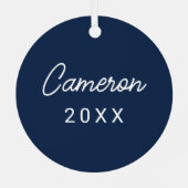 Universität Mississippi | Script M Ornament Aus Metall (Rückseite)