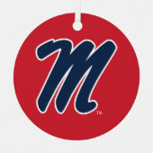 Universität Mississippi | Script M Ornament Aus Metall (Vorderseite)