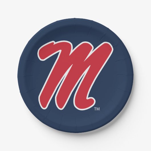 Universität Mississippi | Script M Pappteller (Vorderseite)