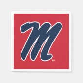 Universität Mississippi | Script M Serviette (Vorderseite)