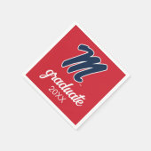 Universität Mississippi | Script M Serviette (Ecke)