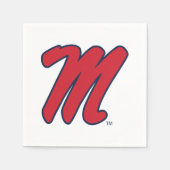 Universität Mississippi | Script M Serviette (Vorderseite)