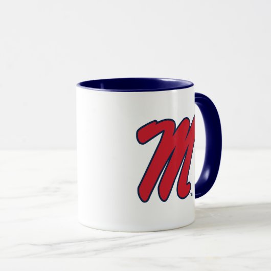 Universität Mississippi | Script M Tasse (VorderseiteRechts)