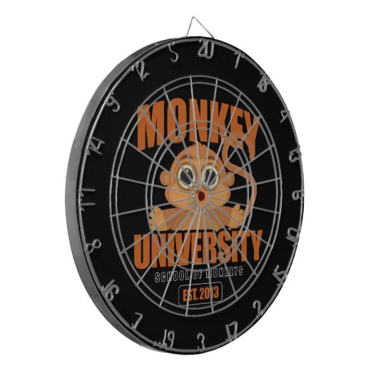 Universität Monkey Dartscheibe (Vorderseite Links)