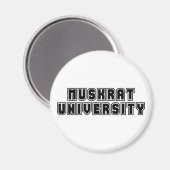 Universität Muskrat Magnet (Vorderseite/Rückseite)