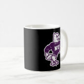 Universität Niagara Lila Eagles Vintag Mascot Kaffeetasse (VorderseiteRechts)