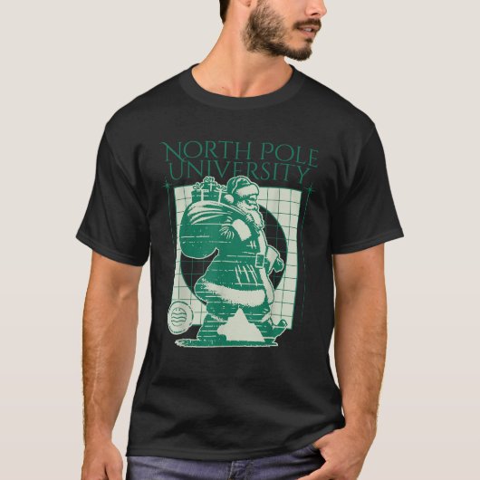 Universität Nord-Pole - Retro T-Shirt (Vorderseite)