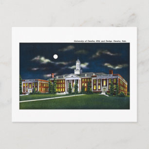 Universität Omaha, Nebraska Postkarte