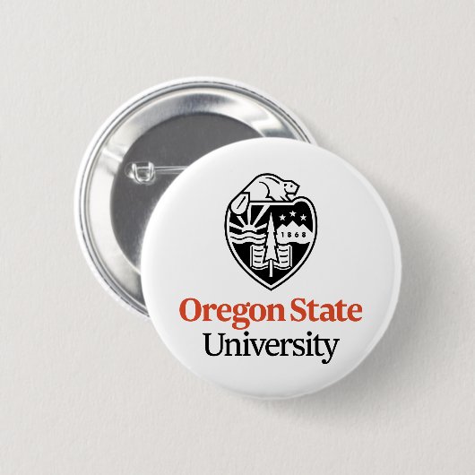 Universität Oregon Staat Button (Vorne & Hinten)