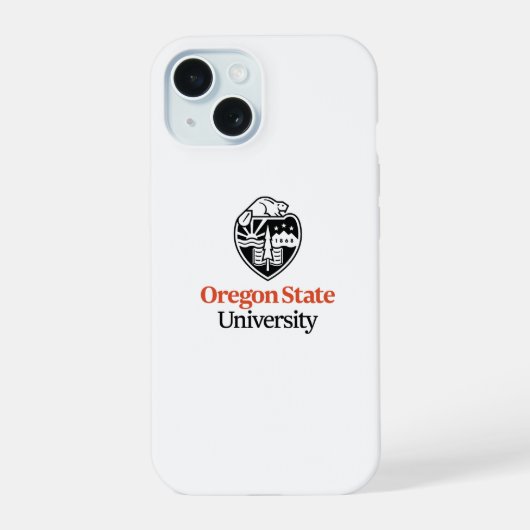 Universität Oregon Staat iPhone 15 Hülle (Rückseite)