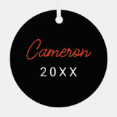 Universität Oregon Staat Ornament Aus Metall (Rückseite)