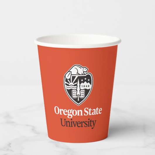 Universität Oregon Staat Pappbecher (Rückseite)