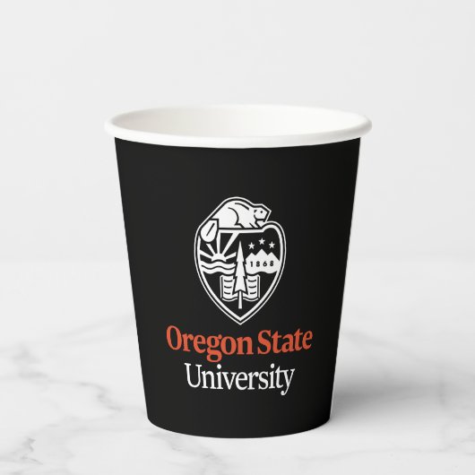 Universität Oregon Staat Pappbecher (Rückseite)
