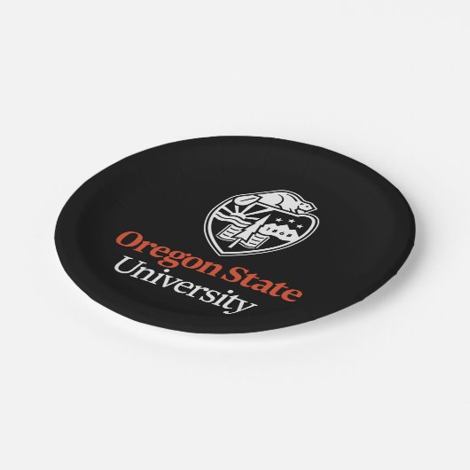 Universität Oregon Staat Pappteller (Schrägansicht)