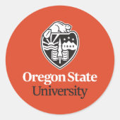 Universität Oregon Staat Runder Aufkleber (Vorderseite)