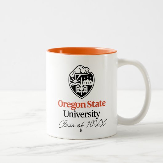 Universität Oregon Staat Zweifarbige Tasse (Rechts)