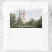 Universität Oxford Rechteckiger Aufkleber (Tasche)