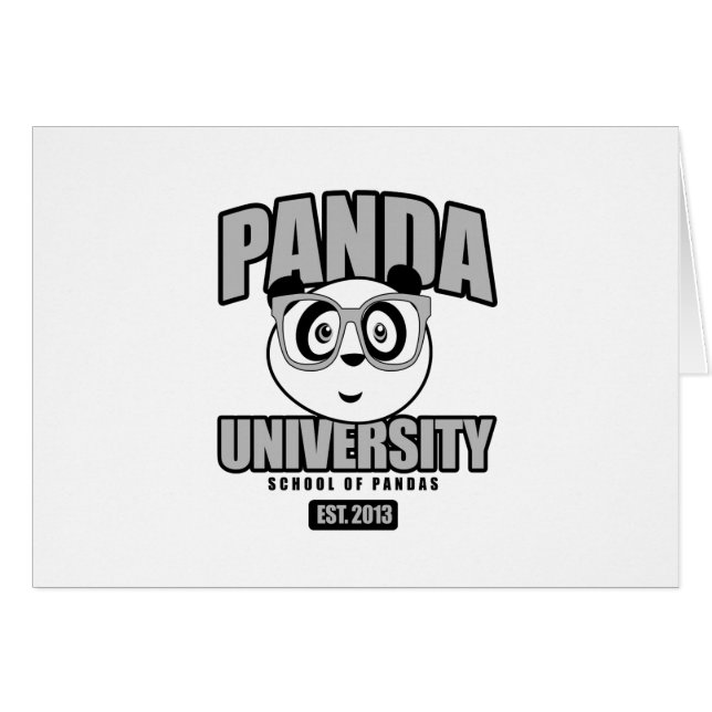 Universität Panda - Grau (Vorderseite (Horizontal))