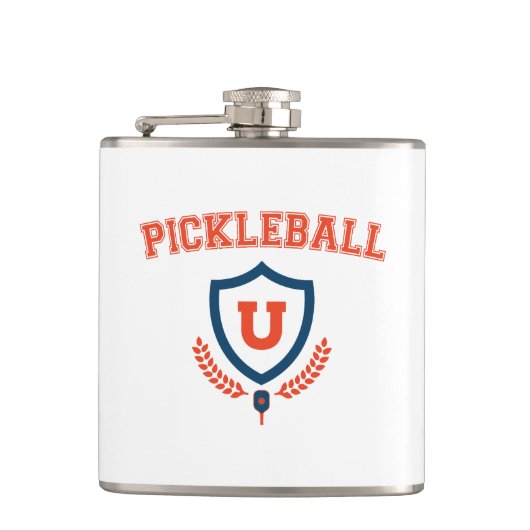 Universität Pickleball Flachmann (Vorderseite)