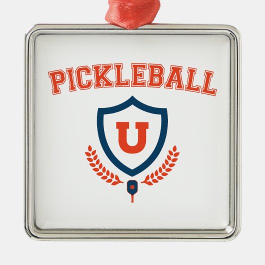 Universität Pickleball Ornament Aus Metall (Vorne)