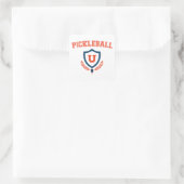 Universität Pickleball Quadratischer Aufkleber (Tasche)