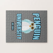 Universität Pinguin - Blau Puzzle (Horizontal)