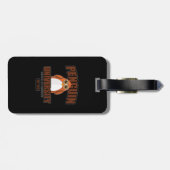 Universität Pinguin - Brown Gepäckanhänger (Rückseite horizontal)