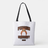Universität Pinguin - Brown Tasche (Rückseite)