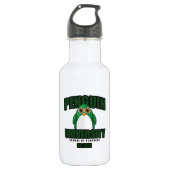 Universität Pinguin - Grün Trinkflasche (Vorderseite)