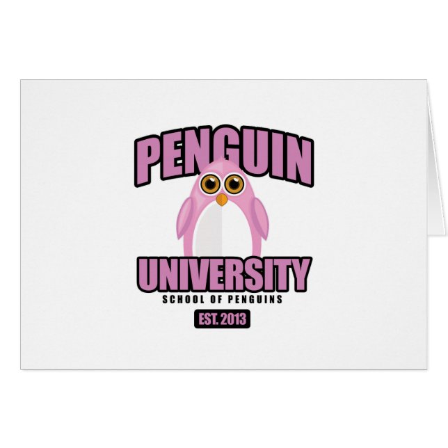 Universität Pinguin - Pink (Vorderseite (Horizontal))