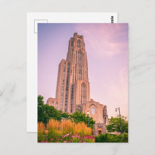 Universität Pittsburgh Kathedrale of Learning Can Postkarte (Vorne/Hinten)