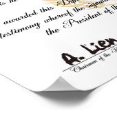 Universität Pluto Diploma Poster (Ecke)