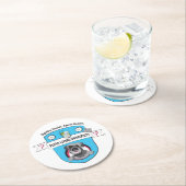 Universität Pluto Runder Pappuntersetzer (Vor Ort)