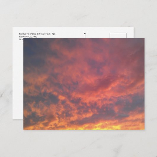 Universität Postkarte (Vorne/Hinten)