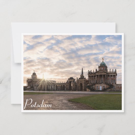 Universität Potsdam bei Sonnenuntergang in Deutsch (Vorderseite)