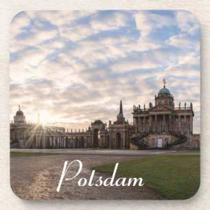 Universität Potsdam bei Sonnenuntergang in Deutsch Getränkeuntersetzer