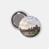 Universität Potsdam bei Sonnenuntergang in Deutsch Magnet (Vorderseite/Rückseite)