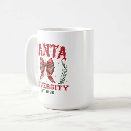 Universität Santa Kaffeetasse (Vorderseite Links)