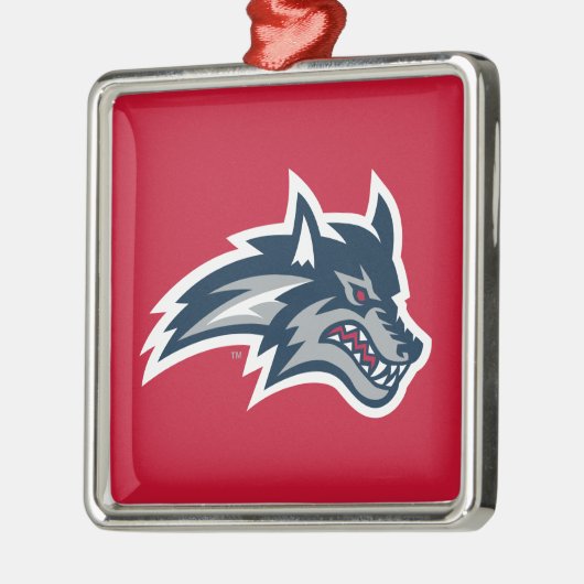 Universität Stony Brook | Seawolfen Ornament Aus Metall (Links)