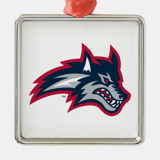 Universität Stony Brook | Seawolfen Ornament Aus Metall (Vorne)