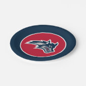 Universität Stony Brook | Seawolfen Pappteller (Schrägansicht)