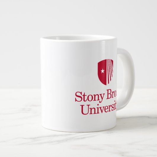 Universität Stony Brook | Wortmarke Jumbo-Tasse (Vorderseite Rechts)