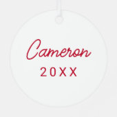 Universität Stony Brook | Wortmarke Ornament Aus Metall (Rückseite)