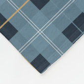 Universität Tartan Fleecedecke (Ecke)